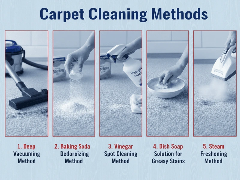 carpet vacuuming technique before shampooing